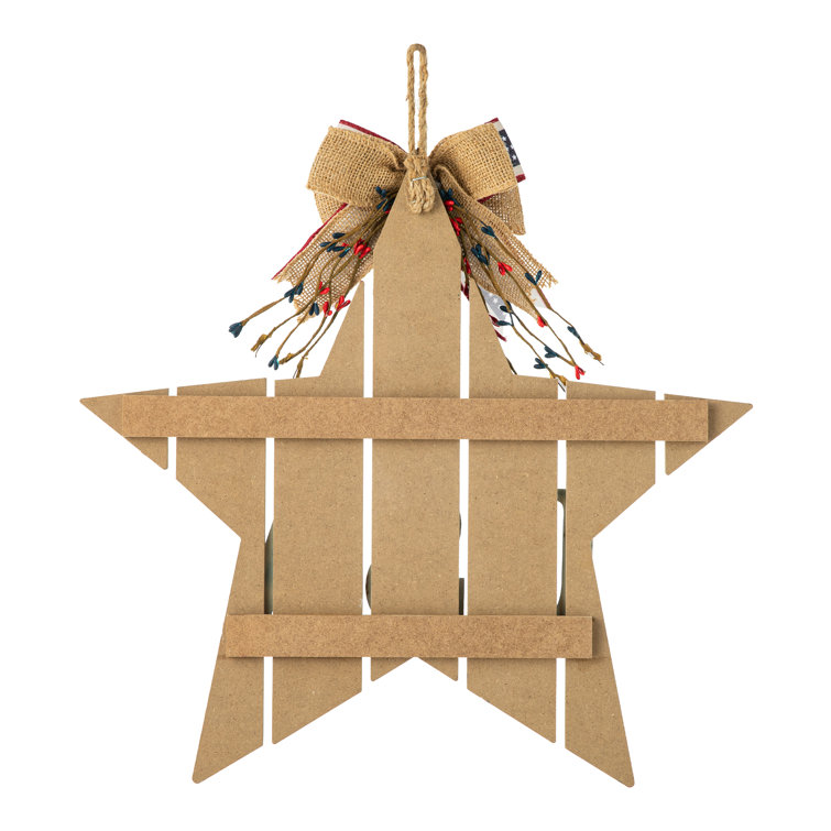 The Holiday Aisle® Patriotic/American Wooden Star Door Hanger Wayfair